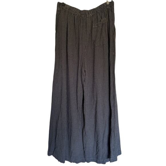 Cut Loose Wide Leg Pant In Mini Check Tencel #8562405 - Picture 2 of 3